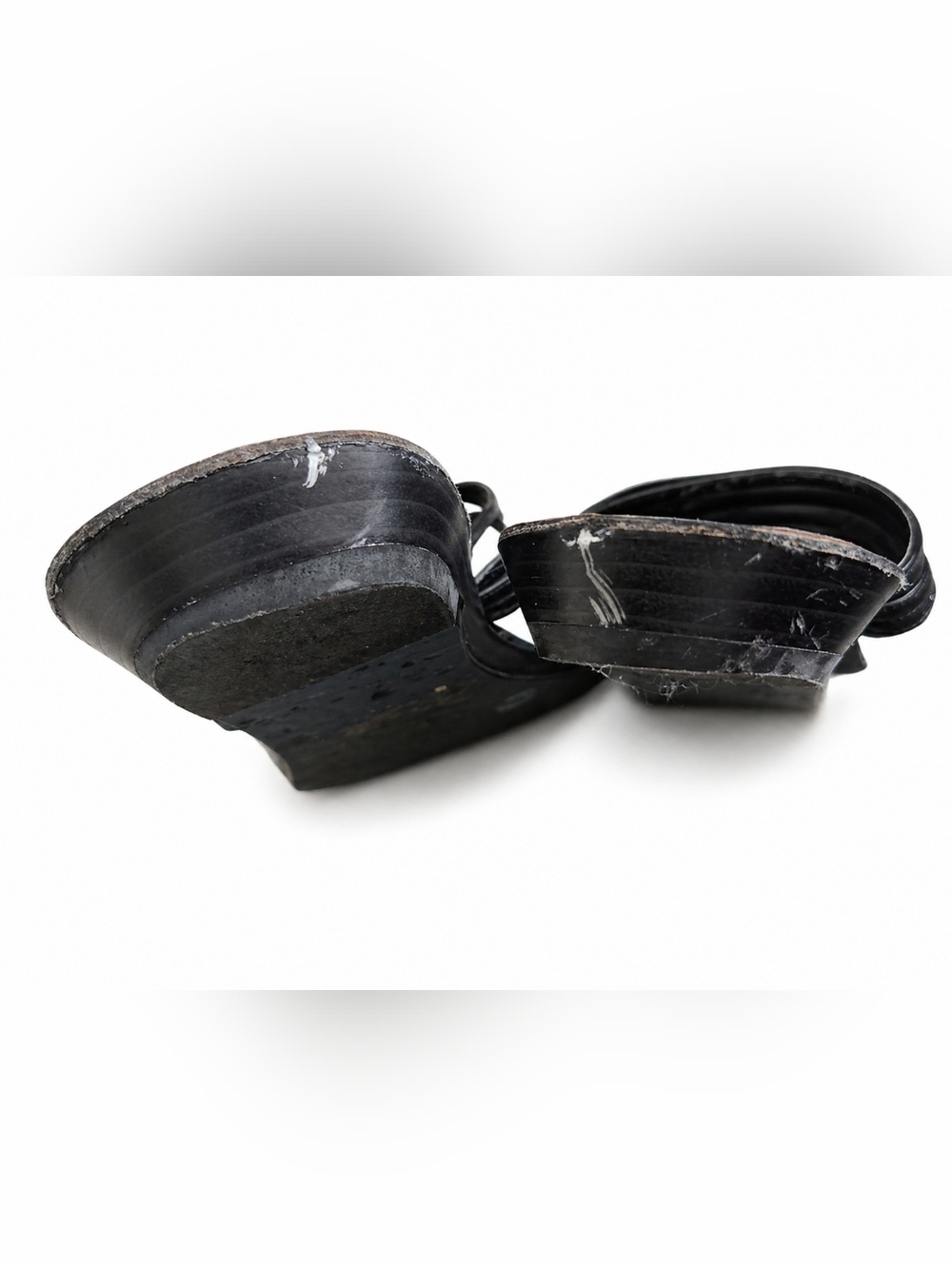 BCBGeneration Black Sandals with Silver-Tone T-Bar Accents - Picture 5 of 6